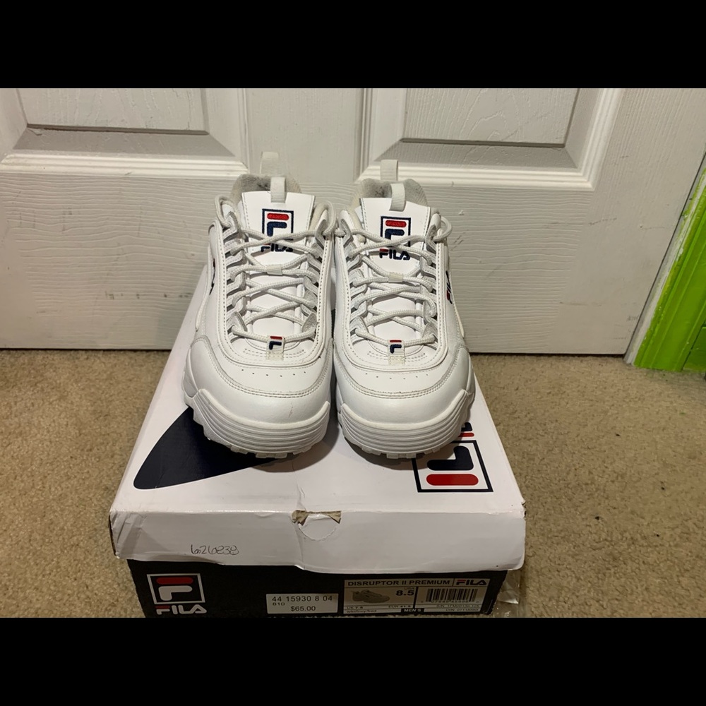 Men’s White Fila Disruptor 2.